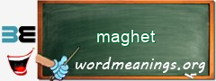 WordMeaning blackboard for maghet